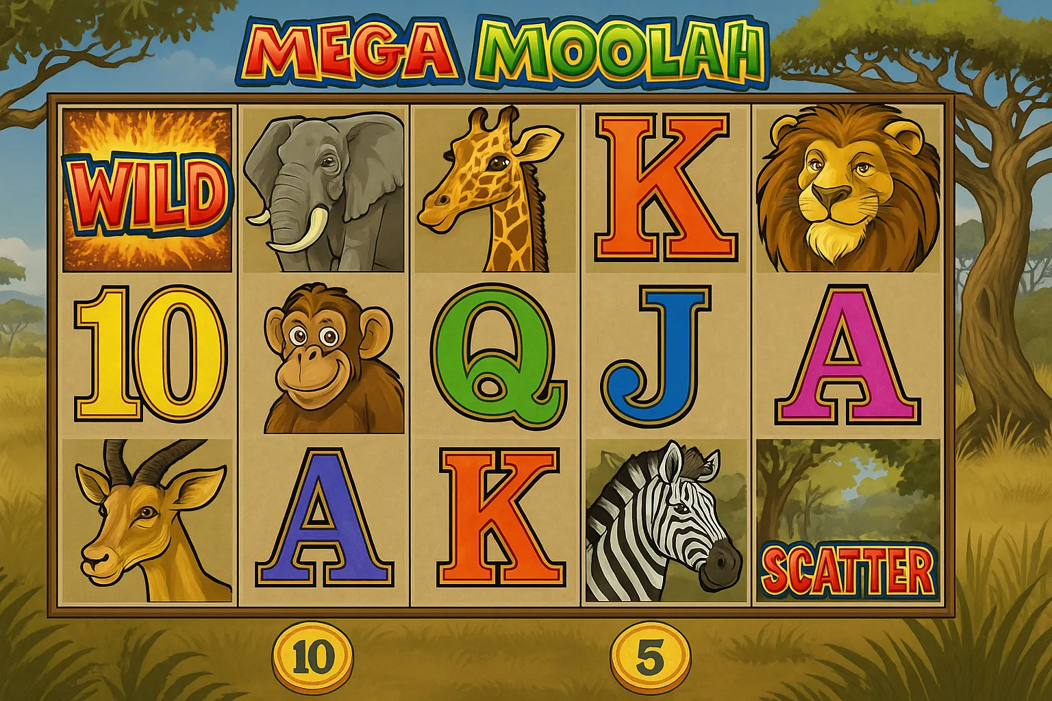Mega Moolah slot by Microgaming