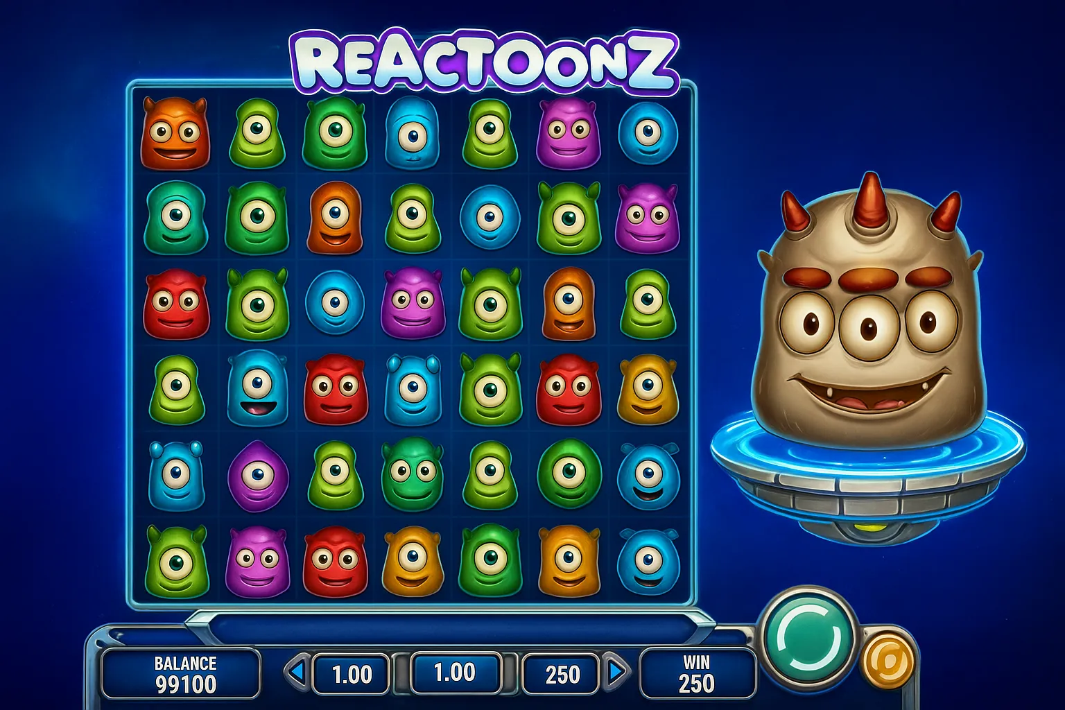 Reactoonz slot by Play’n GO